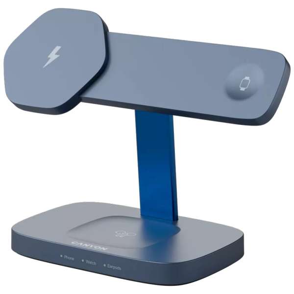 Canyon Wireless Charging Station Hexagon 310 3in1 DarkGrey/Blue