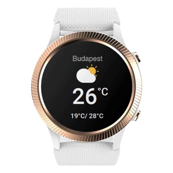 Carneo Athlete GPS Smartwatch White/Gold