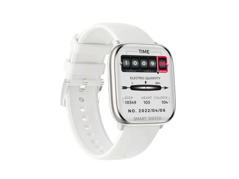 Carneo Proxima HR+ Smartwatch Silver/White