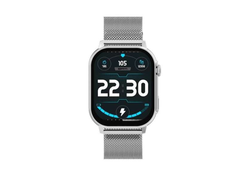 Carneo Zephyr Ultra HR+ Smartwatch Silver