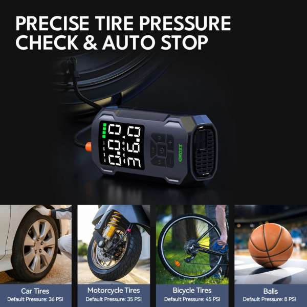CAROSS Q15 Air Compressor + Powerbank Black