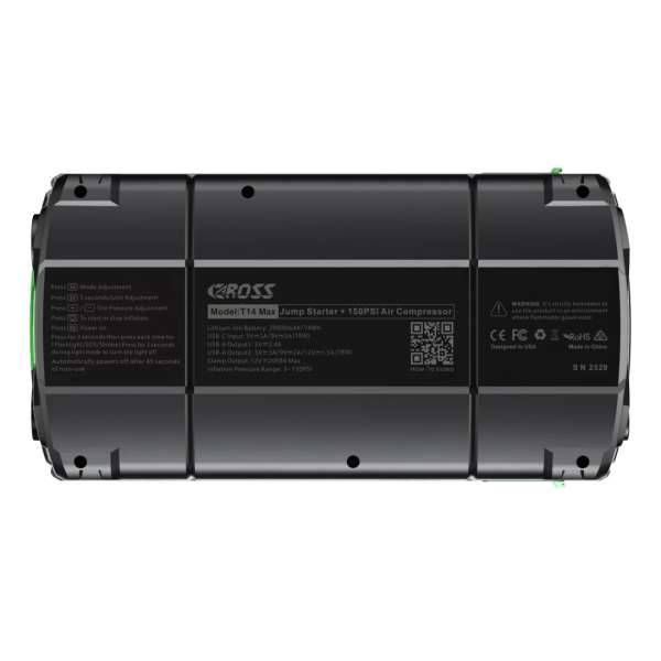 CAROSS T14 Max Jump Starter with Air Compressor