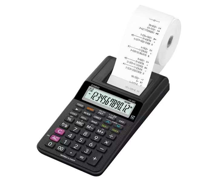 Casio HR-8RCE Asztali szalagos számológép Black