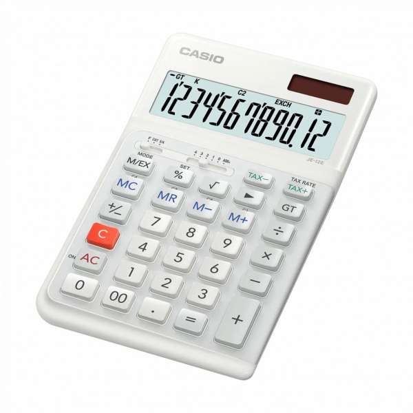 Casio JE-12E-WE Asztali számológép White