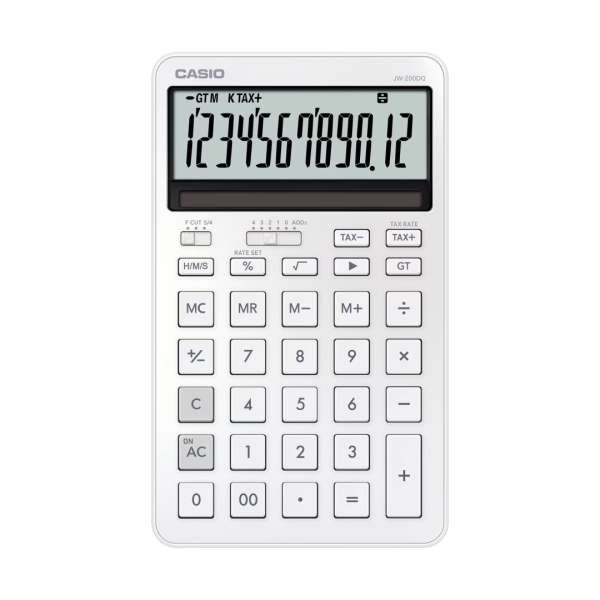 Casio JW-200DQ-WE Asztali számológép White