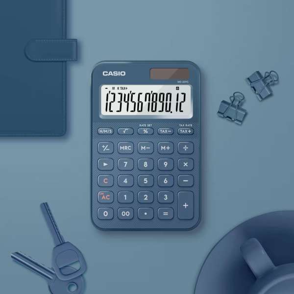 Casio MS-20YC-NY Asztali számológép Night Blue