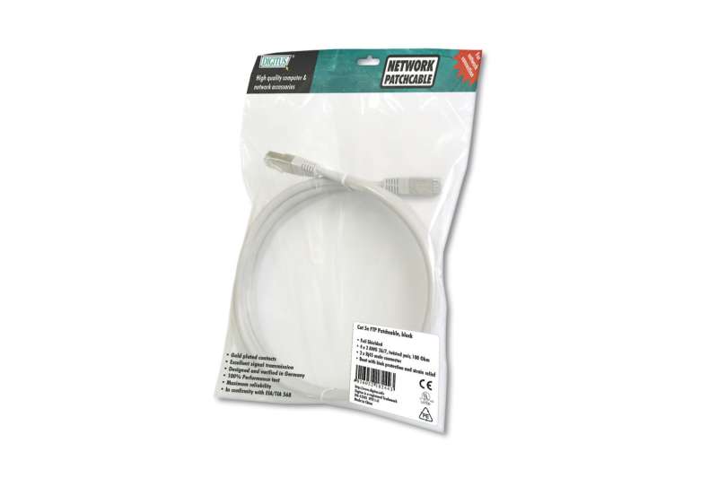 Digitus CAT5e SF-UTP Patch Cable 3m Grey