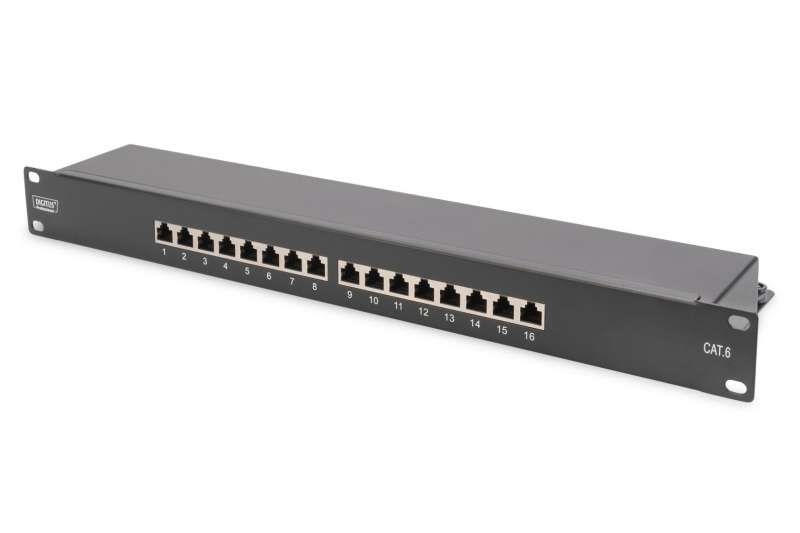 Digitus 16-port Patch Panel 1U Black