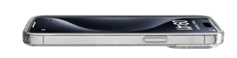 Cellularline Back clear cover with protective frame Clear Duo for Apple iPhone 15 Pro Max