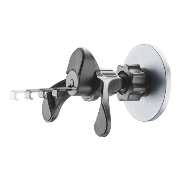 Cellularline Touch Mag Air Vents magnetic holder with attachment to the ventilation grid and MagSafe support, black