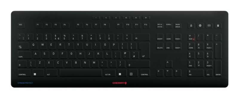 Cherry Stream Protect Wireless Keyboard Black UK