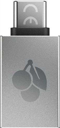 Cherry USB-A USB-C Adapter Silver