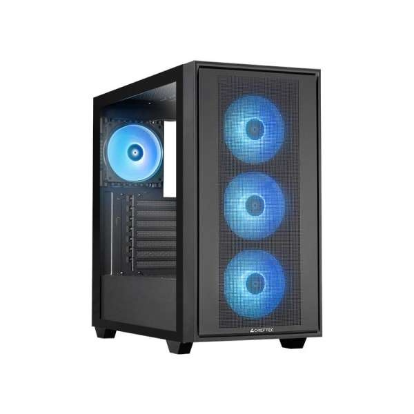 Chieftec Hunter 3 Tempered Glass Black