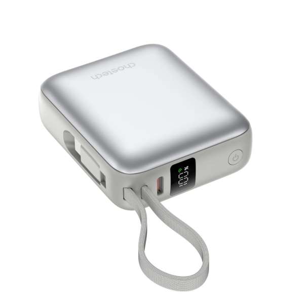 Choetech B832 Mini 35W 10000mAh PowerBank with USB-C Cable Silver