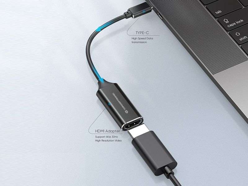 Conceptronic ABBY03B USB-C to HDMI Adapter Black