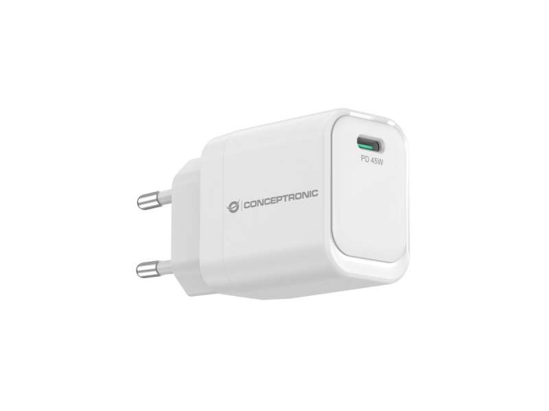 Conceptronic ALTHEA19W45 1-Port 45W GaN USB-C PD Charger White