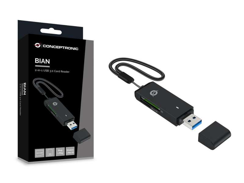 Conceptronic BIAN02B USB3.0 Card Reader Black