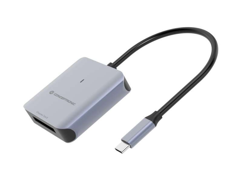 Conceptronic BIAN08G CFexpress 2.0 Type B Card Reader USB 3.2 Gen 2 Grey