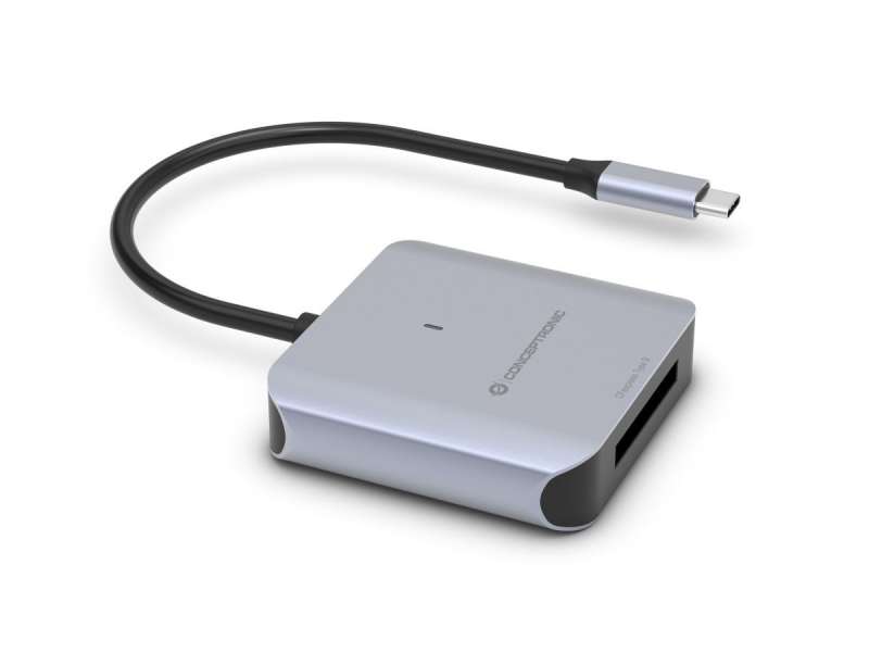 Conceptronic BIAN08G CFexpress 2.0 Type B Card Reader USB 3.2 Gen 2 Grey