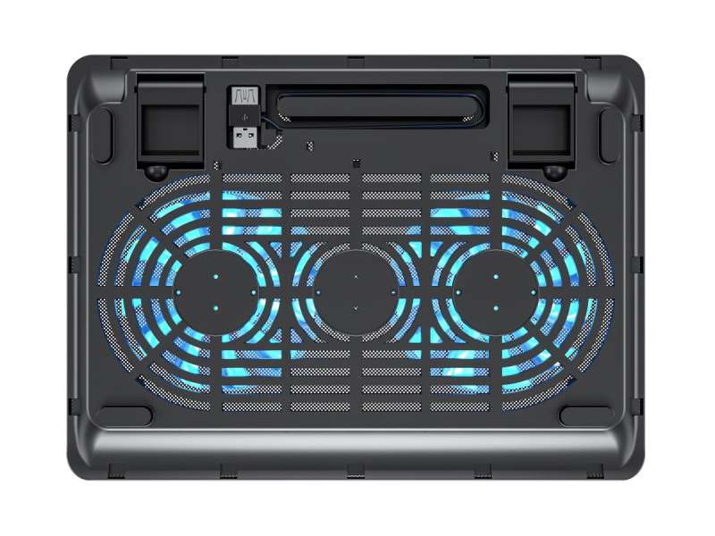 Conceptronic CNBCOOLPAD2F 2 ventilátoros laptop hűtőpad Black