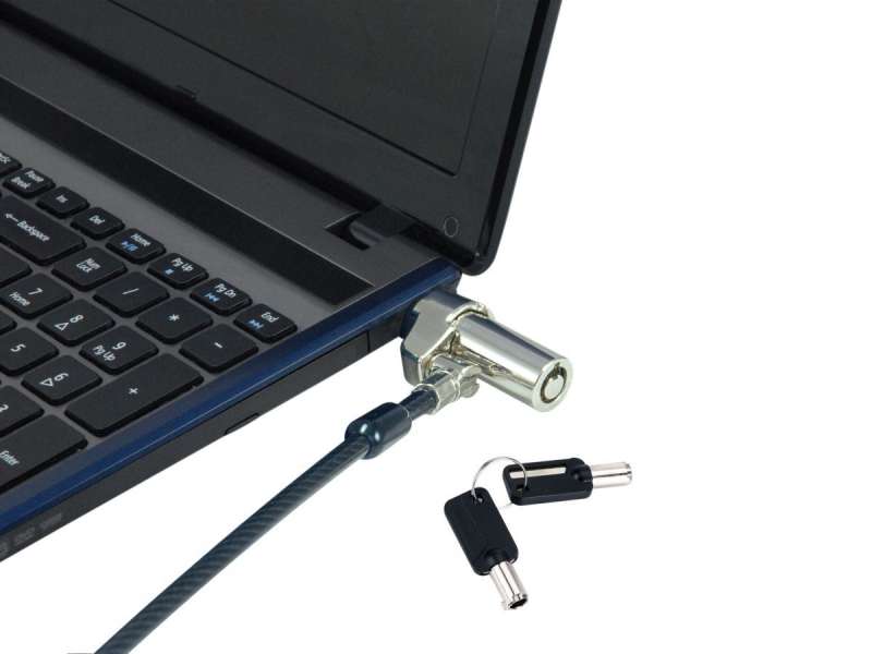 Conceptronic CUSTODIO02BS Keyed Laptop Lock 1,8m Black