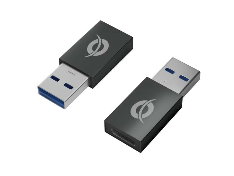 Conceptronic DONN10G USB-A to USB-C OTG Adapter (2-Pack)