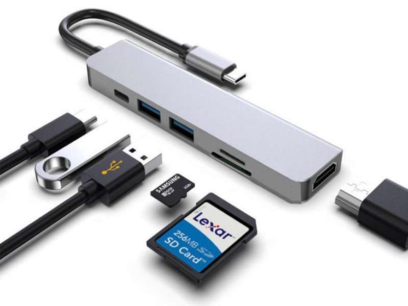 Conceptronic DONN11G 6in1 USB3.2 Gen 1 Docking Station Grey