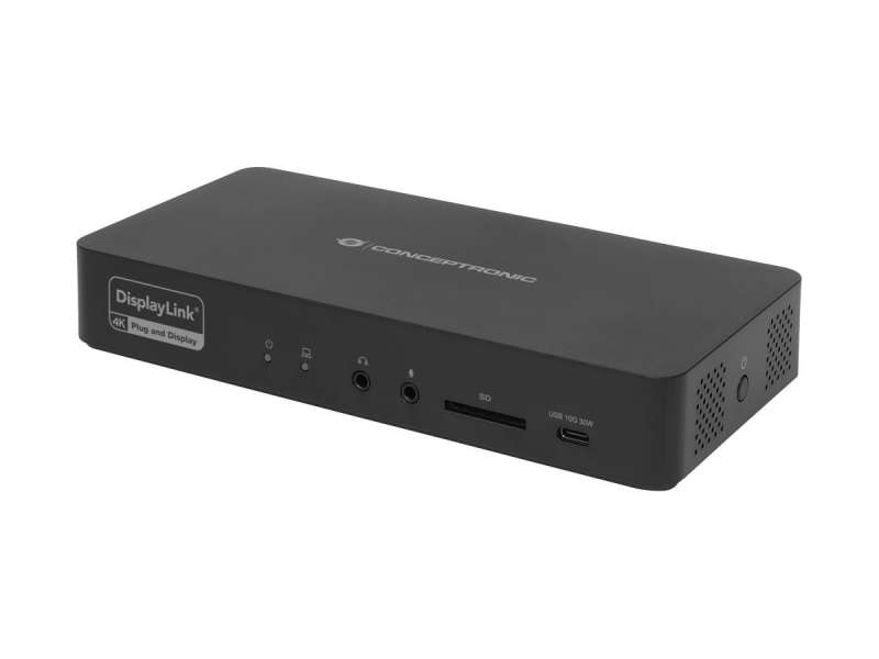 Conceptronic DONN31B 17-in-1 DisplayLink Docking Station USB 3.2 Gen 2