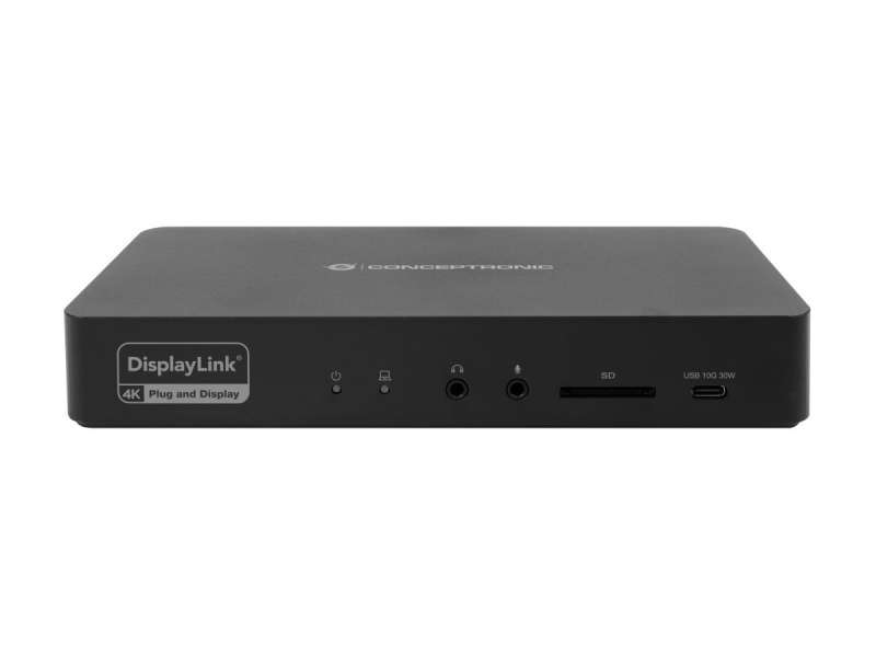 Conceptronic DONN31B 17-in-1 DisplayLink Docking Station USB 3.2 Gen 2