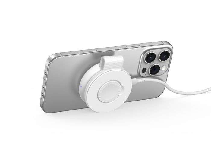 Conceptronic GORGON04W 25W 2-in-1 Foldable Magnetic Qi2 25W Wireless Charger White