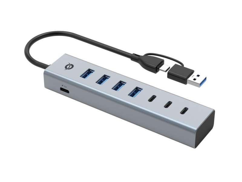 Conceptronic HUBBIES20G 7-Port USB 3.0 Hub Grey