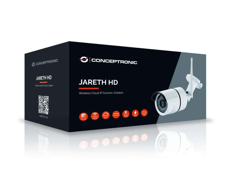Conceptronic JARETH02W HD Wireless Cloud IP Camera Outdoor White