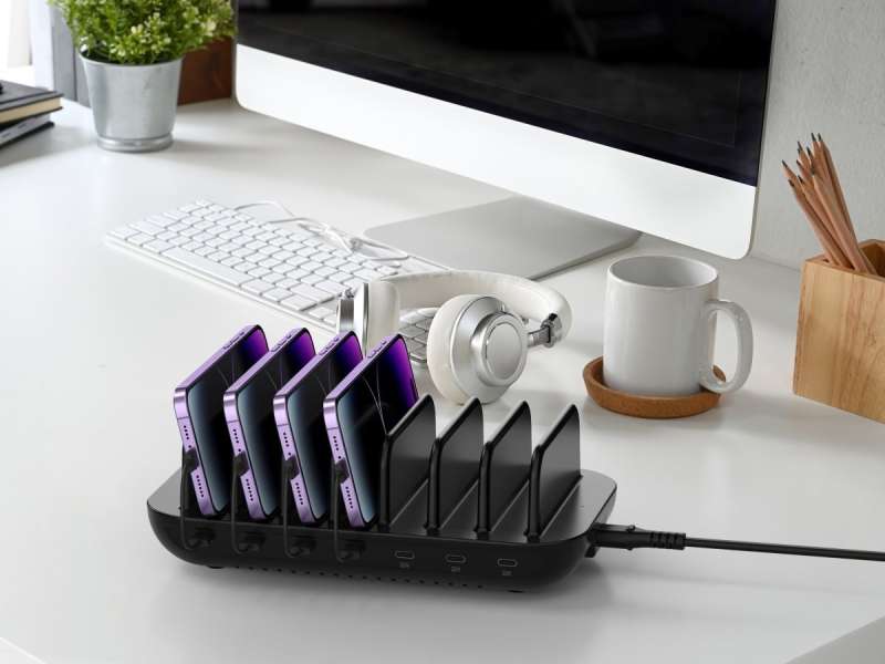 Conceptronic OZUL07B 160W 7-Port USB PD Charging Station