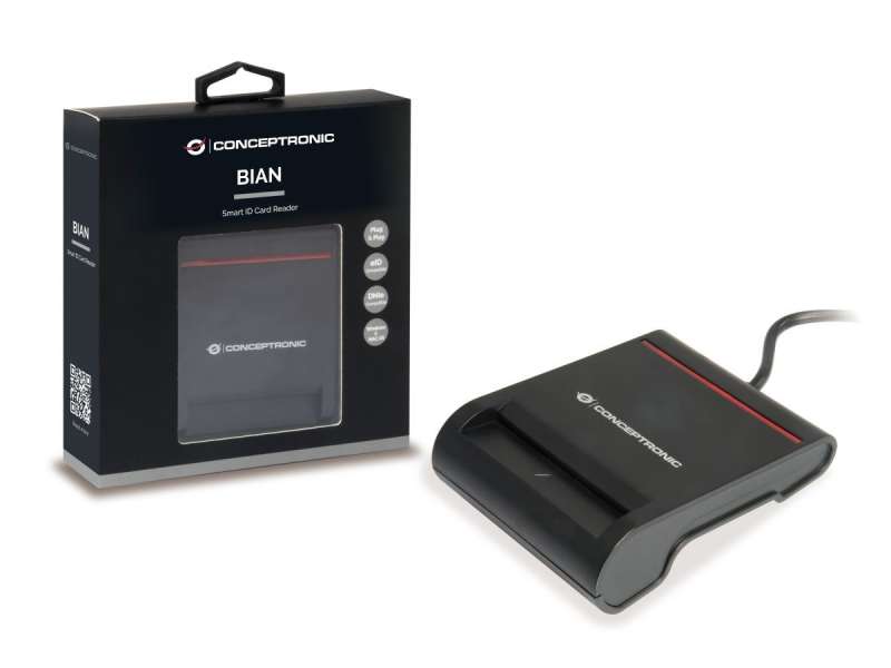 Conceptronic SCR01B Smart ID Card Reader Black