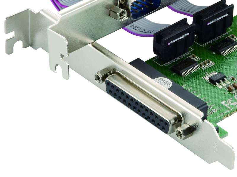 Conceptronic SPC01G 3-Port Serial Parallel PCIe Card, Parallel x 1, Serial x 2