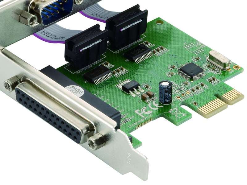 Conceptronic SPC01G 3-Port Serial Parallel PCIe Card, Parallel x 1, Serial x 2