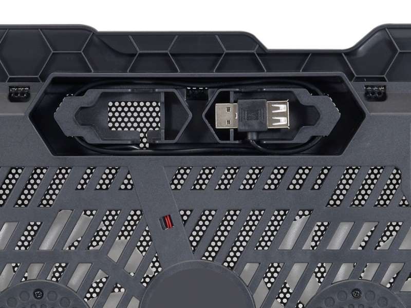 Conceptronic THANA01B 2 ventilátoros laptop hűtőpad Black