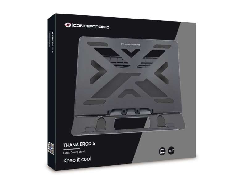 Conceptronic THANA03B ERGO laptop hűtőpad Black