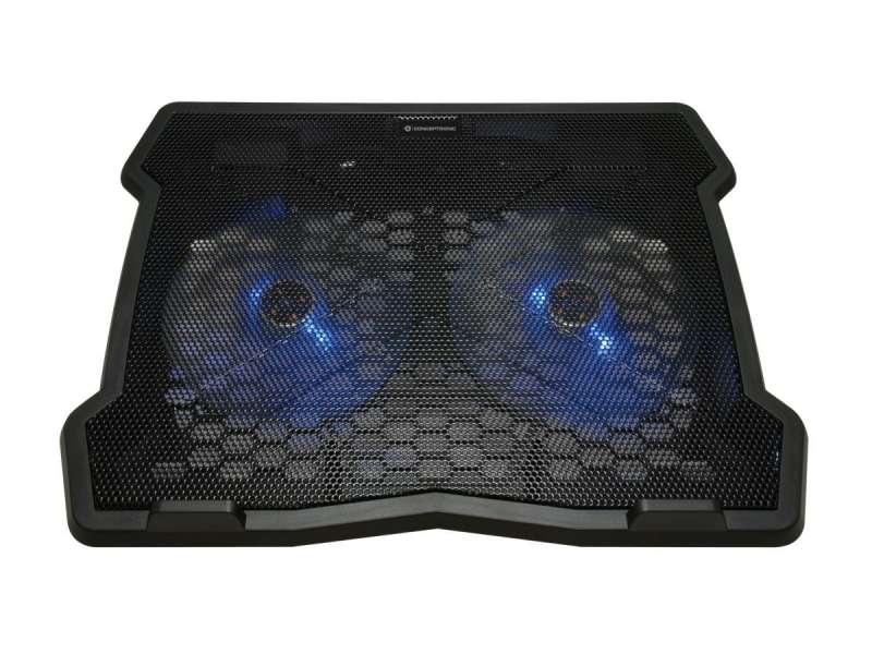 Conceptronic THANA06B 2 ventilátoros laptop hűtőpad Black