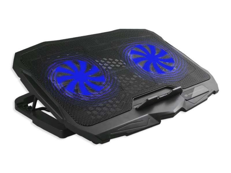 Conceptronic THANA07B ERGO 2 ventilátoros laptop hűtőpad Black
