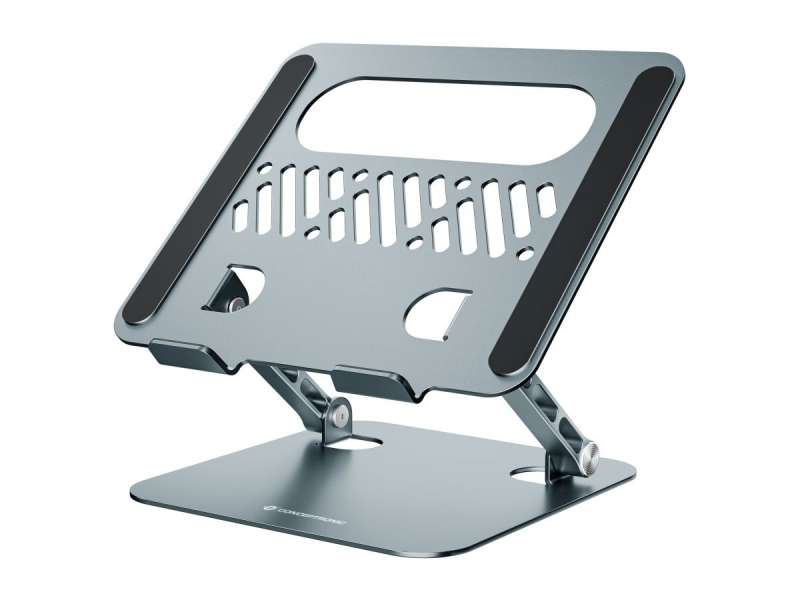 Conceptronic THANA10G Foldable Laptop Stand Adjustable Height Grey