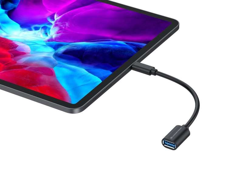 Conceptronic ABBY11B USB-C to USB-A OTG Adapter 20cm Black (2-Pack)