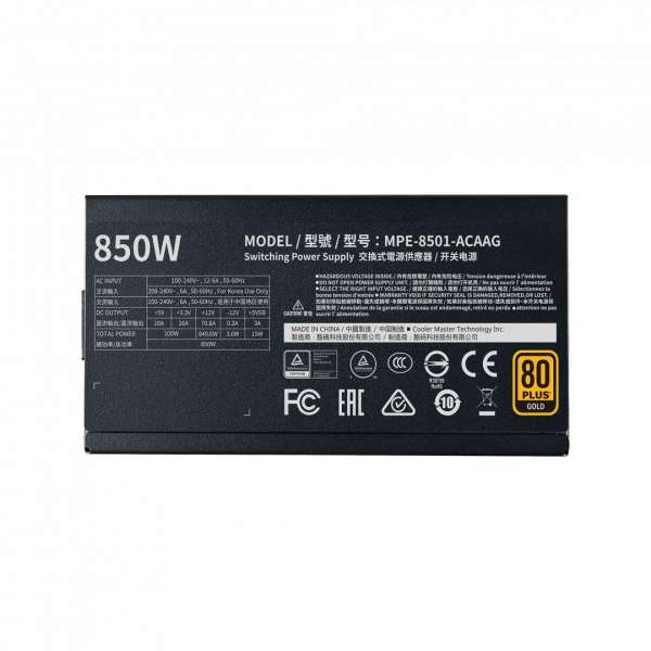 Cooler Master 850W 80+ Gold MWE V2