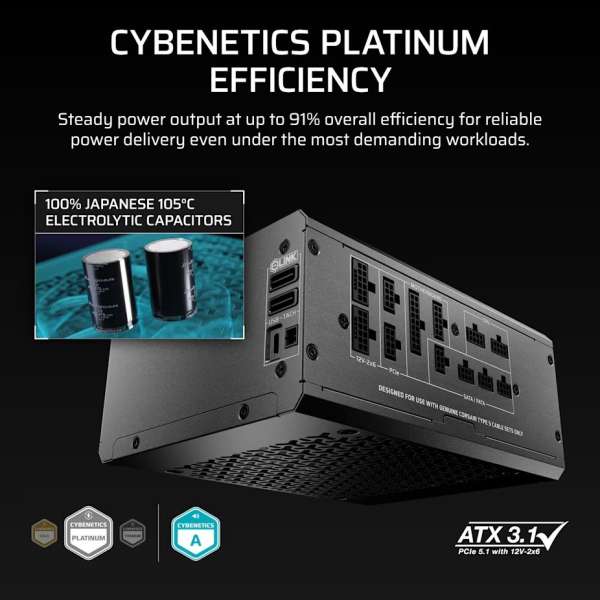 Corsair 1500W 80+ Platinum HX1500i SHIFT