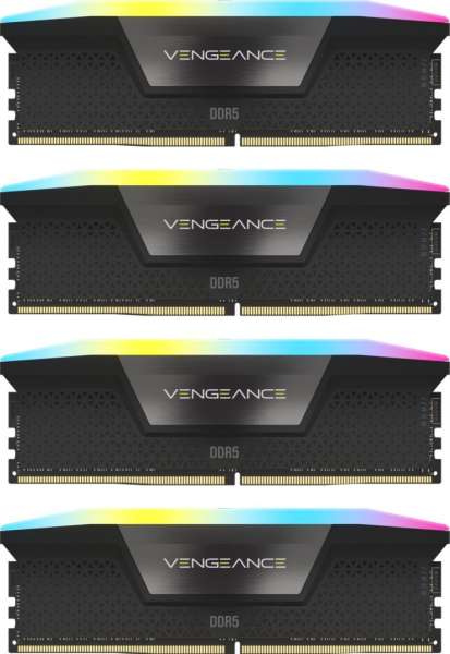 Corsair 192GB DDR5 5200MHz Kit(4x48GB) Vengeance RGB Black