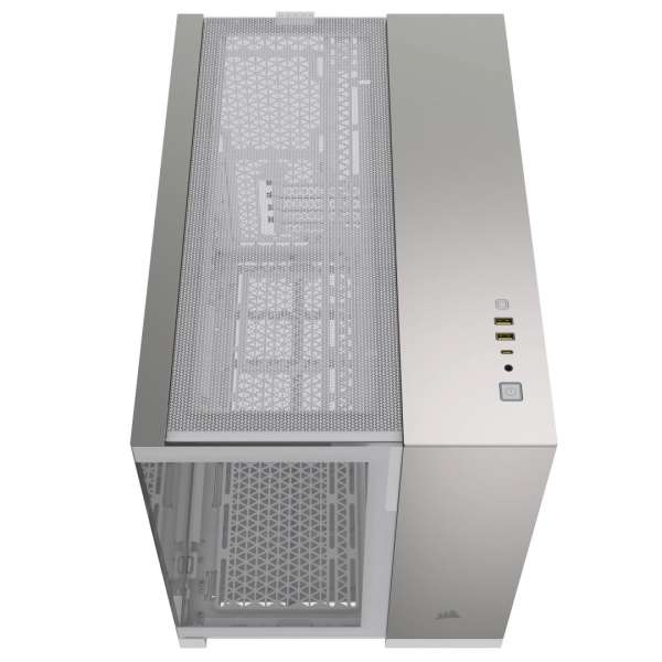 Corsair 2500X Tempered Glass White/Satin Gray Alloy