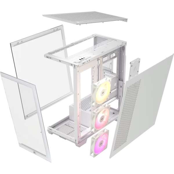 Corsair 3500X ARGB Tempered Glass White