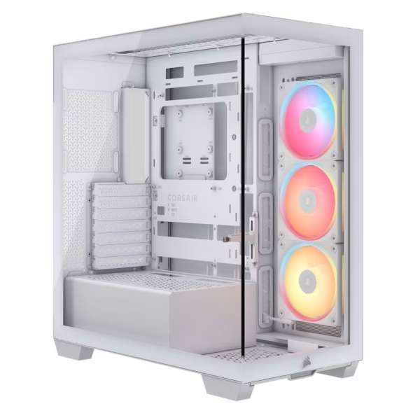 Corsair 3500X LX-R RGB iCUE Link Tempered Glass White
