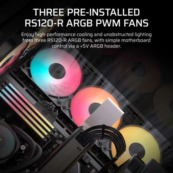Corsair 3500X RS-R ARGB Tempered Glass Black