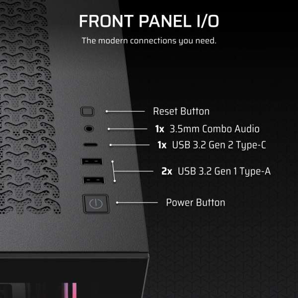 Corsair 3500X RS-R ARGB Tempered Glass Black